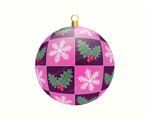 Pink Christmas Clip Art Christmas Graphics Commercial Use - Etsy