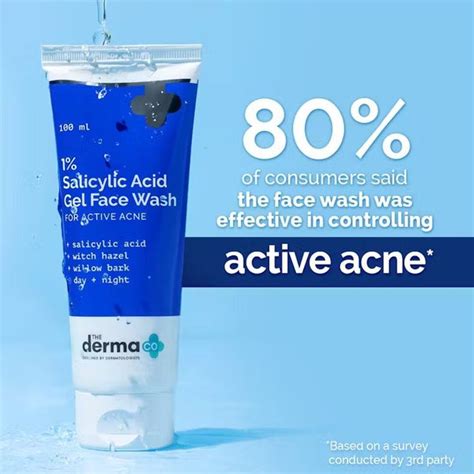 1% Salicylic Acid Gel Face Wash with Salicylic Acid & Witch Hazel - 10 ...