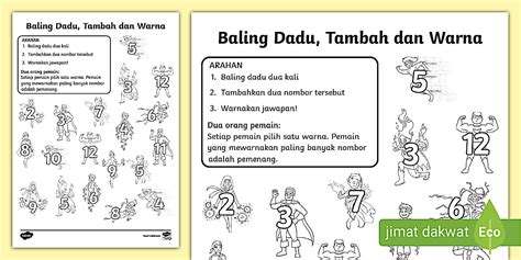 Baling Dadu, Tambah dan Warna Tema Adiwira