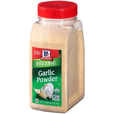 McCormick® Organic Garlic Powder is an easy way to bring the sharp ...