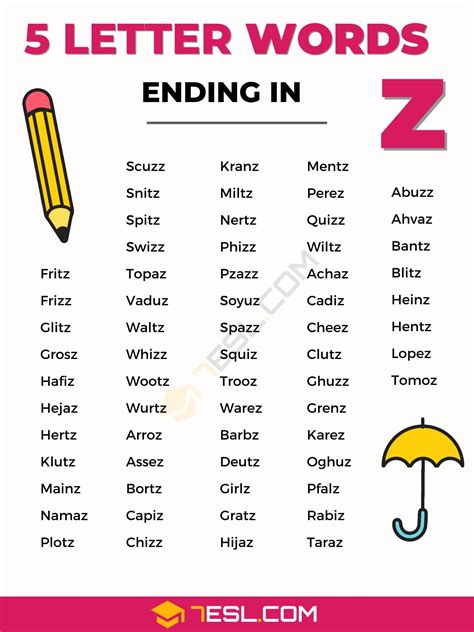 S As /Z Words at Alejandro Harden blog