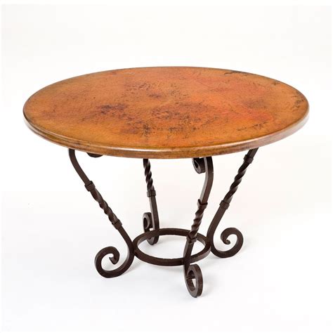 Hand Hammered Copper Dining Table w/ Margarita Base