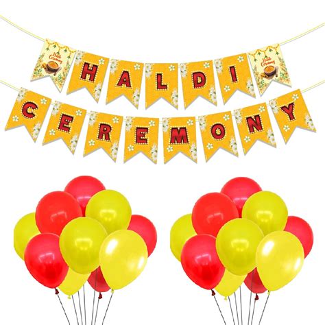Party Around® Haldi ceremony decoration products for wedding haldi ...