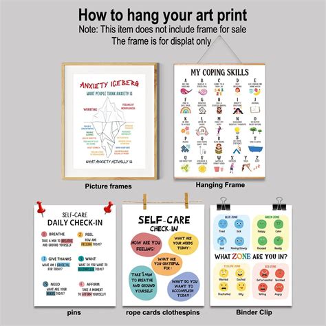 MTL HOE Calming Corner Classroom Posters 8x10 In, Feelings India | Ubuy