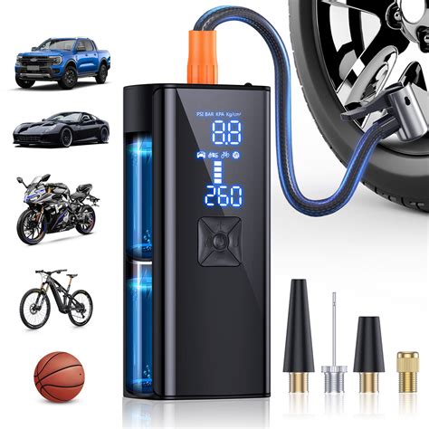 Tire Inflator Portable Air Compressor 150psi And 25000mah Portable Air ...