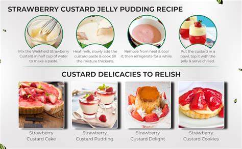 Weikfield Custard Powder Strawberry, 75g : Amazon.in: Grocery & Gourmet ...