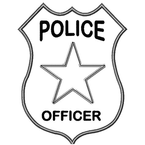 Draw Police Badge