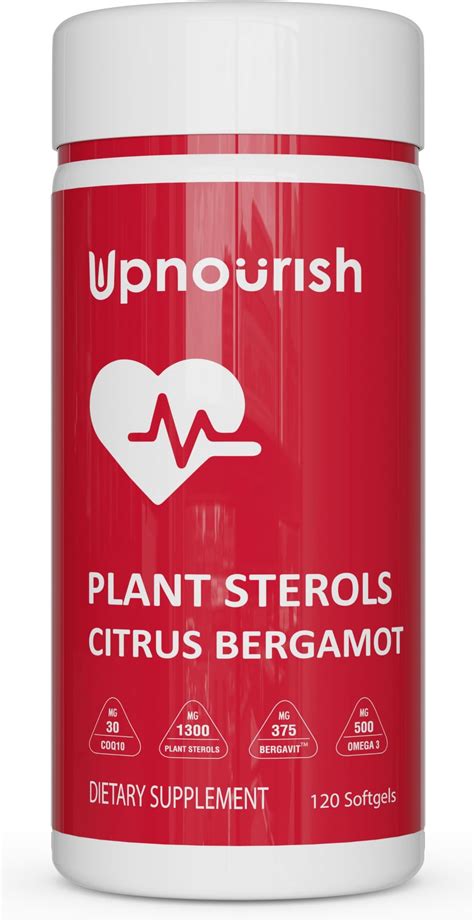 Amazon.com: UpNourish Plant Sterols Citrus Bergamot Supplement for High Cholesterol with Stanols ...