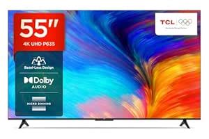 TCL 138.7 cm (55 inches) Bezel-Less Series 4K Ultra HD Smart LED Google ...