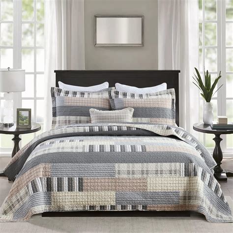 Amazon.com: HIARUO Quilt Set King Size, 3 Pieces Bedspread Coverlet ...