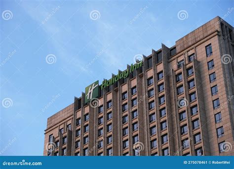 Holiday Inn Hotel Building with Brand Logo Editorial Photo - Image of ...