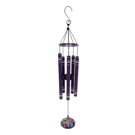 Purple Metal Wind Chime, 28"