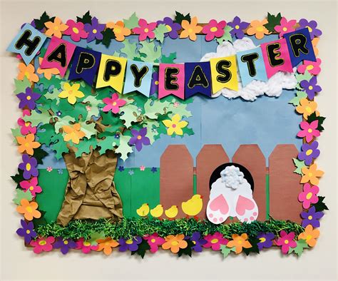 Spring Easter Egg Bulletin Board Kit | Spring bulletin boards, Spring ...