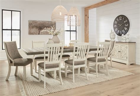 Ashley Furniture Bolanburg - Brown / Beige - 12 Pc. - Dining Table, 4 ...
