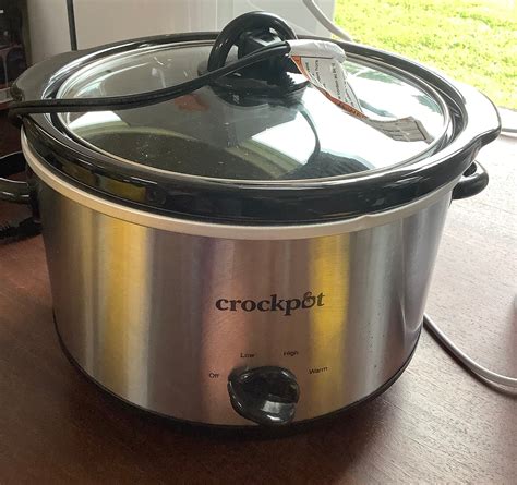 THRIFTY 70-Crock-Pot 4.5qt Slow Cooker Silver: Ceramic, Glass, Stainle ...