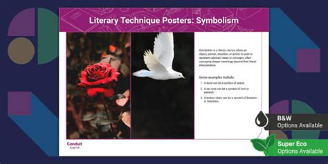 Literary Techniques Posters: Symbolism (teacher made)
