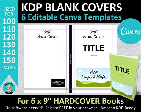 Book Cover Template 6x9