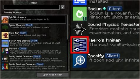 Image result for Mod Menu Minecraft 1.16.5