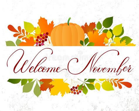 November Month Clip Art
