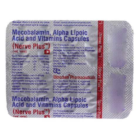 Nerve Plus Capsule 10's Price, Uses, Side Effects, Composition - Apollo ...