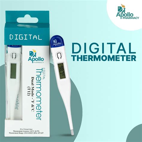 Apollo Pharmacy Digital Thermometer, 1 Count Price, Uses, Side Effects ...