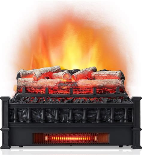 Amazon.com: Tangkula 20” Electric Fireplace Log Set Heater with ...