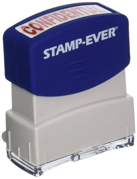 Stamp-Ever Pre-Inked Message Stamp, Confidential, Stamp Impression Size ...