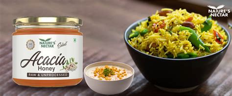 Paneer lemon honey rice with honey cucumber raita – Nature's Nectar