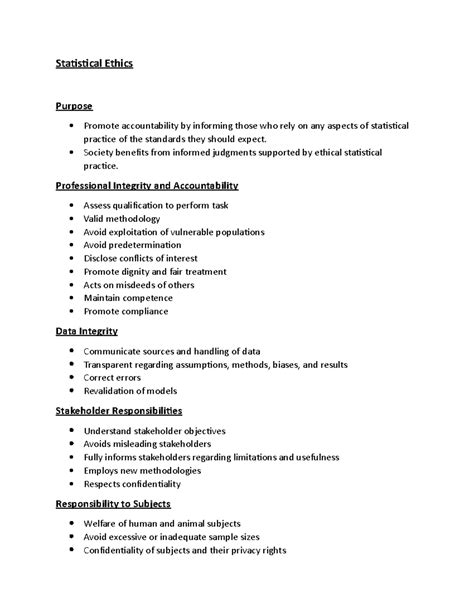 Ethics in Statistics 的图像结果