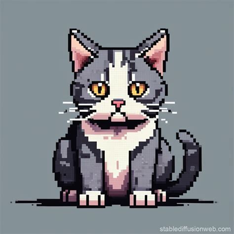 Pixel Art Cat | Stable Diffusion Online