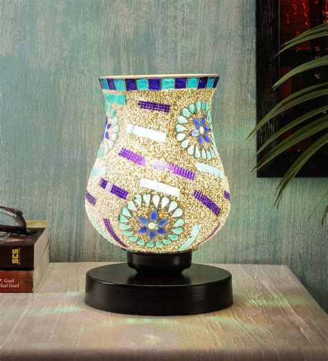 Buy Devansh Multicolor Mosaic Table Lamp (6304, Table Lamps) Online at ...