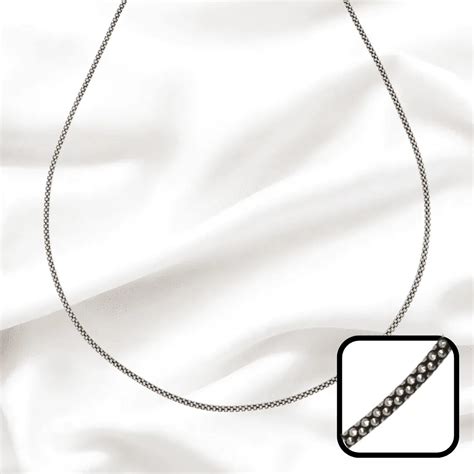 Elegant oxidized Chain for Women (92.5 Sterling Silver) - Rivansh