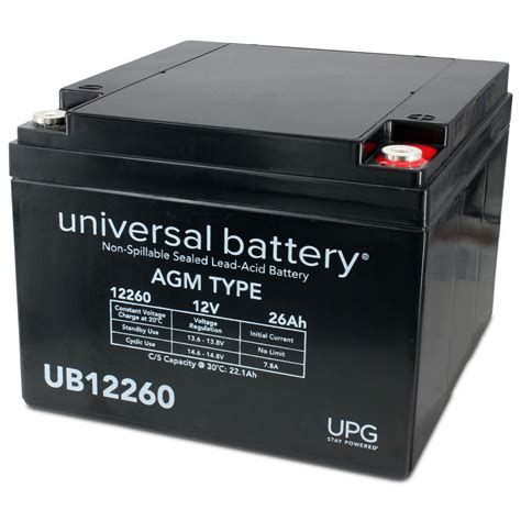 UPG UB12260T 12V 26AH L2 AGM Battery – Marine Battery
