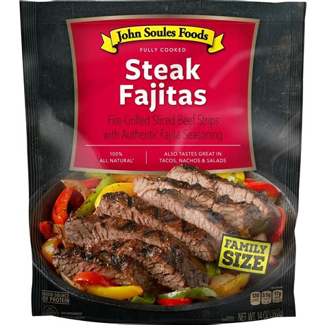 John Soules Meat Strips Steak Fajitas (family size)