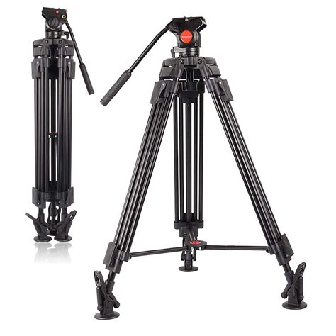Buy POLAM-FOTO 64’’ Aluminum Heavy Duty Video Tripod, Camera Stand, Max ...