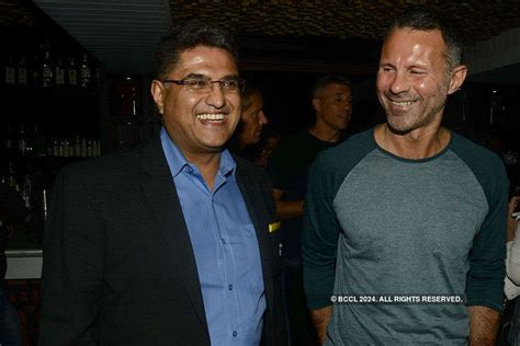 Bharat Joshi, British High Commissioner with Ryan Giggs during the ...