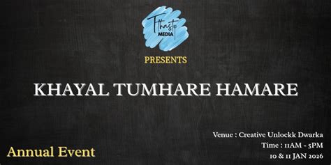 Khayal Tumhare Hamare - Annual Event - Tthastu Media, Creative Unlockk ...