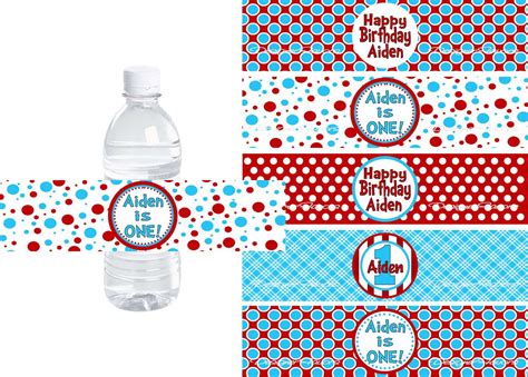 Free Printable Water Bottle Labels Template - PARAHYENA