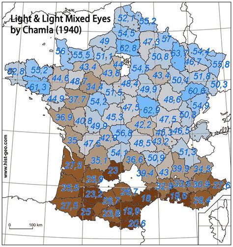 Image result for Eye Color Map Europe