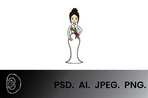 Cartoon Vector Bride 的图像结果