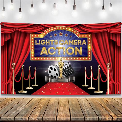 Amazon.com: KatchOn, Lights Camera Action Backdrop - XtraLarge 72x44 ...