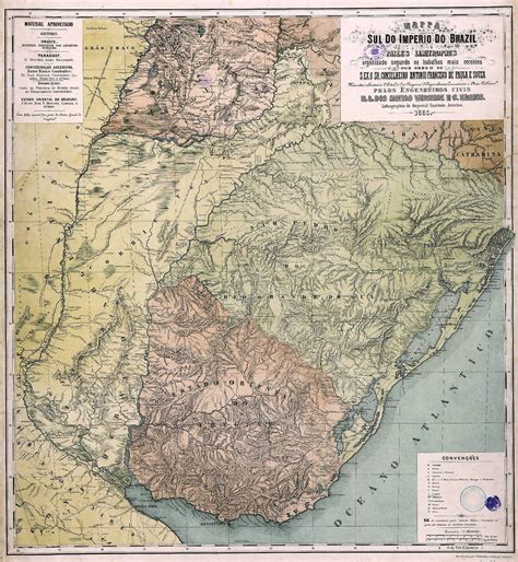 Map of the south of the Brazilian Empire, 1865. - Maps on the Web