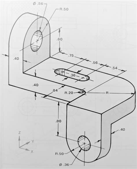 Orthographic Drawing Examples Using Third Angle 的图像结果