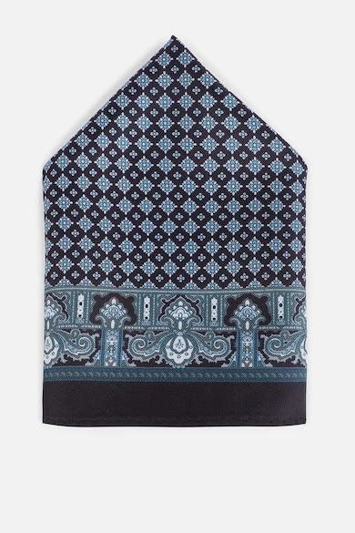 Buy Men Black Print Party Pocket Square Online - 39833315 | Van Heusen