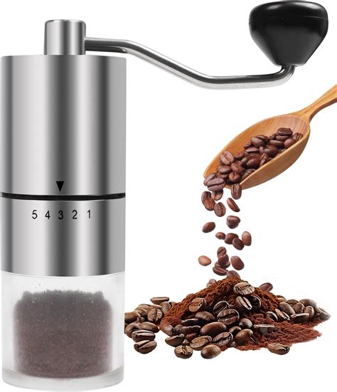 Amazon.com: EZLucky Manual Coffee Grinder with 40 External Adjustments ...