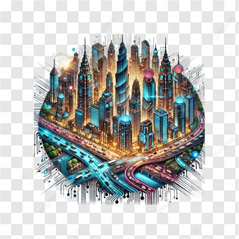 High-Tech City Art 的图像结果