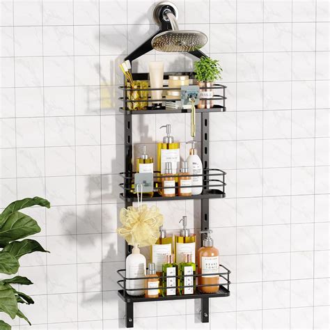 Amazon.com: ODesign 3 Tier Height-Adjustable Shower Caddy Hanging Anti ...