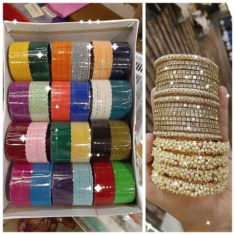 Moti Kada With Colourful Combo Bangles Set 2
