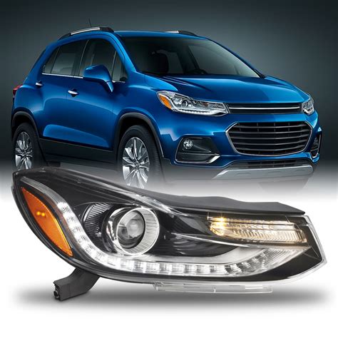 AKKON - Fit 2017 2018 2019 2020 2021 2022 Chevy Trax Projector Headlight w/LED DRL [Factory ...