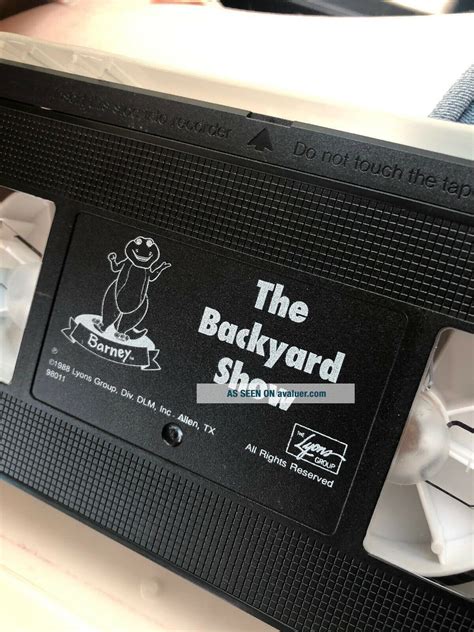 VERY RARE Barney Tape - The Backyard Show (VHS, 1988) | #8473257